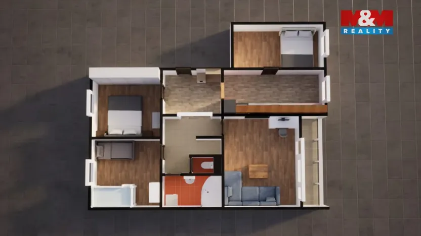 Prodej bytu 4+1, Teplice - Trnovany, Olbrachtova, 88 m2