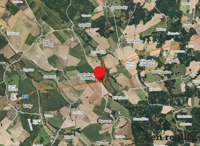 Prodej pozemku pro bydlení, Podhořany u Ronova, 853 m2