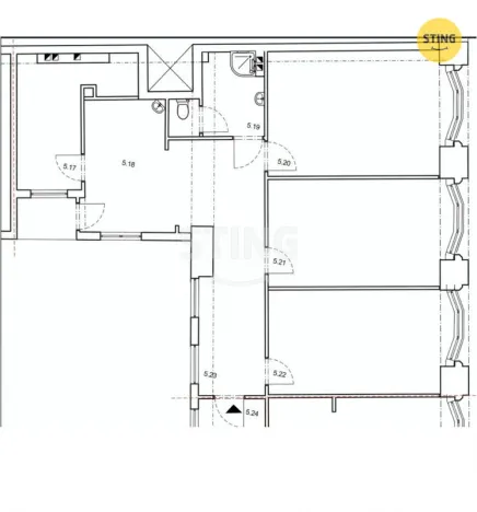 Pronájem bytu 4+1, Ostrava, Denisova, 117 m2