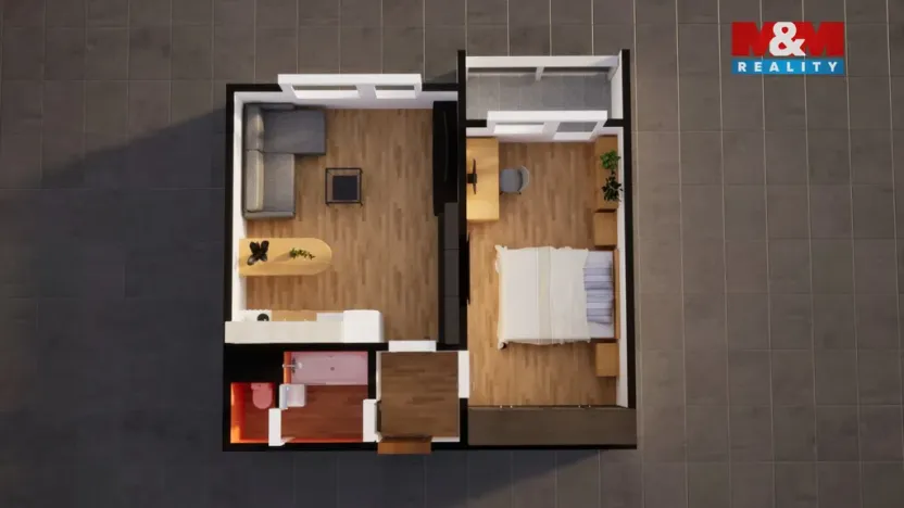 Prodej bytu 2+kk, Liberec - Liberec VI-Rochlice, Ježkova, 41 m2