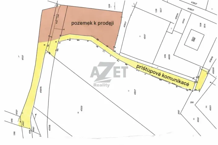 Prodej zahrady, Horní Bečva, 770 m2