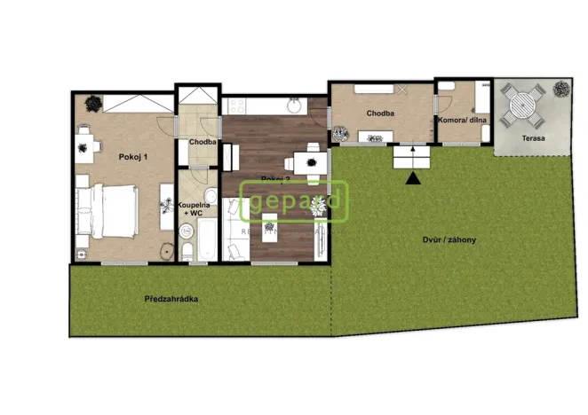 Prodej rodinného domu, Kojetice, Ke hřbitovu, 58 m2