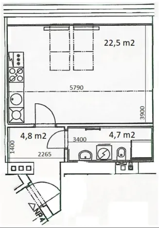 Pronájem bytu 1+kk, Praha - Žižkov, 32 m2
