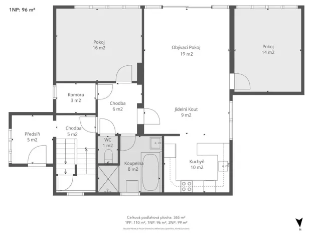 Prodej vícegeneračního domu, Praha - Horní Počernice, Čechurova, 365 m2