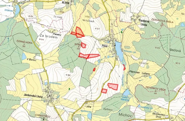 Prodej pole, Jankov, 64632 m2