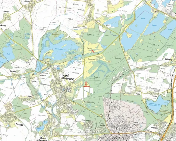 Prodej louky, Lázně Bohdaneč, 10075 m2