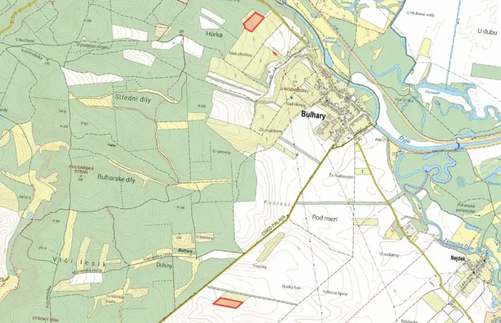 Prodej sadu/vinice, Bulhary, 63228 m2