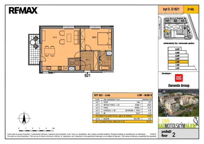 Prodej bytu 2+kk, Praha - Stodůlky, Kejhova, 58 m2