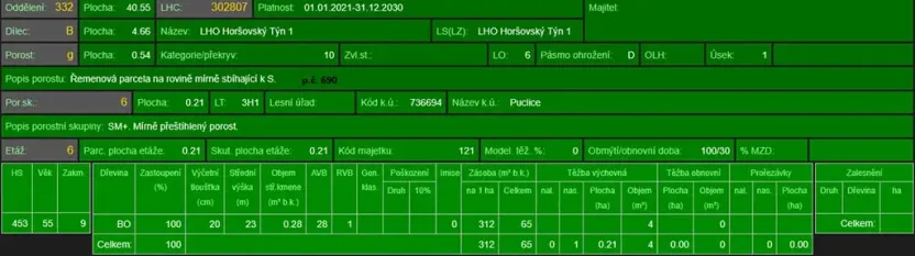 Prodej podílu lesa, Puclice, 12856 m2