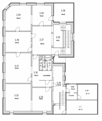 Pronájem kanceláře, Jirny, Družstevní, 619 m2