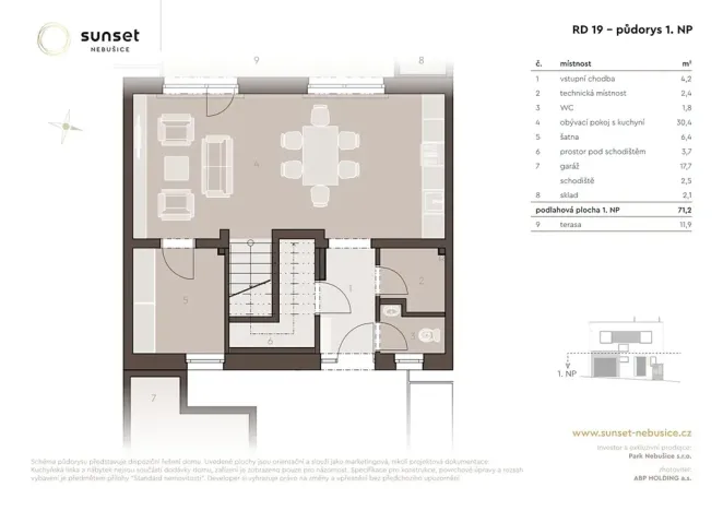 Prodej rodinného domu, Praha - Nebušice, Noseckých, 122 m2