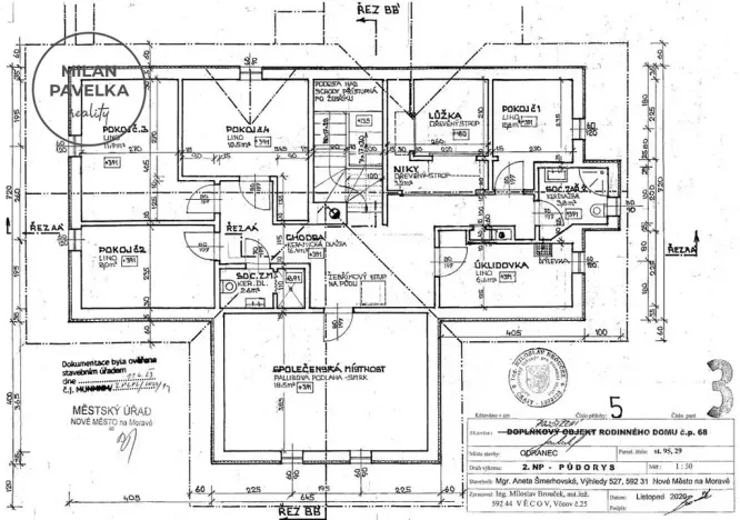 Prodej rodinného domu, Věcov - Odranec, 379 m2