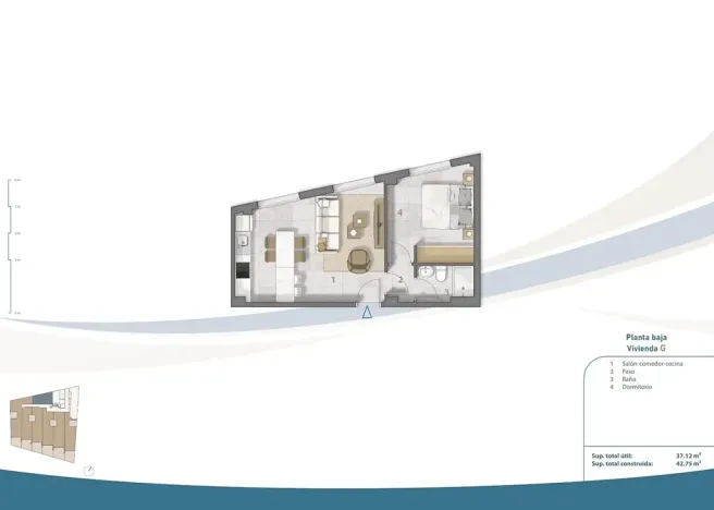 Prodej bytu 2+kk, San Pedro del Pinatar, Španělsko, 42 m2