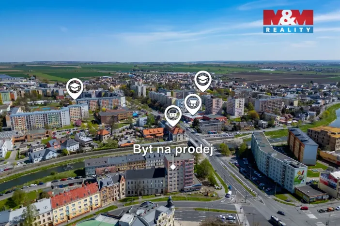 Prodej bytu 3+1, Opava - Předměstí, Vodní, 64 m2