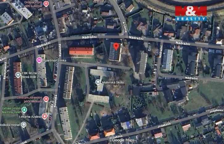 Pronájem bytu 1+1, Nová Role, Nádražní, 52 m2