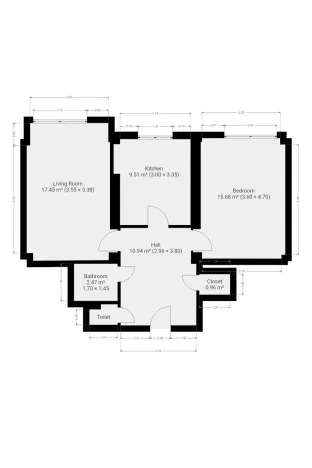 Pronájem bytu 2+1, Praha - Vršovice, Lvovská, 59 m2