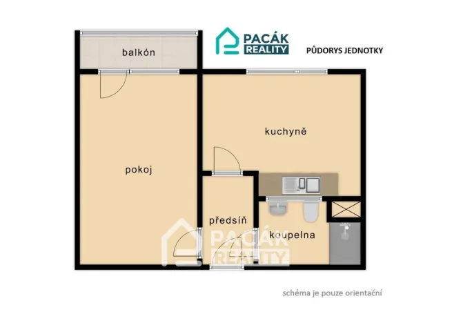 Prodej bytu 1+1, Olomouc, Nešporova, 33 m2