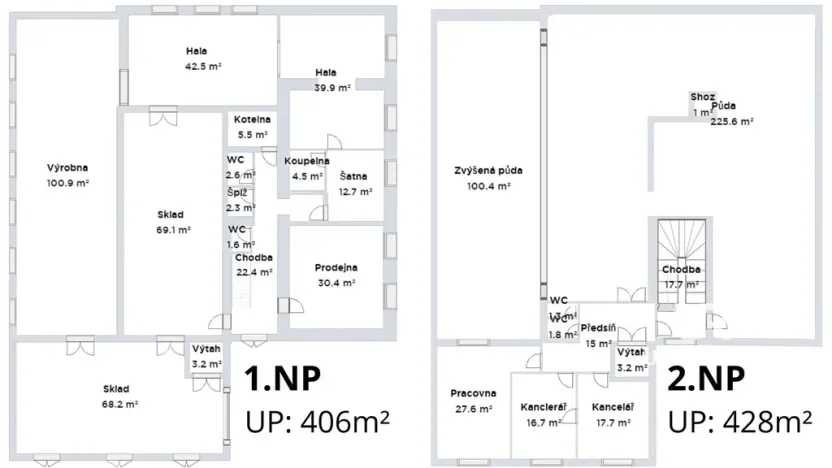 Pronájem skladu, Letovice, U koupaliště, 834 m2