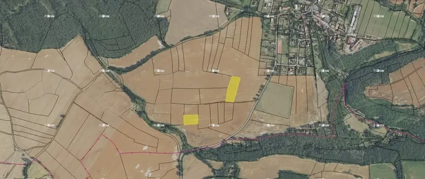 Prodej pole, Bratřínov, 7840 m2