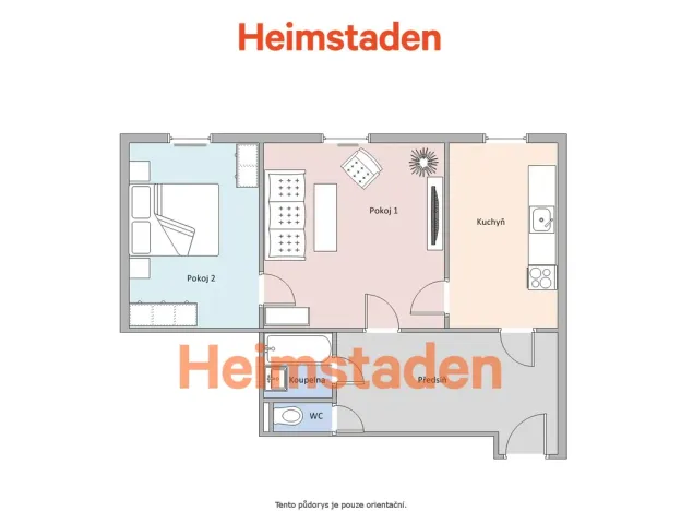 Pronájem bytu 2+1, Ostrava - Poruba, Matěje Kopeckého, 57 m2