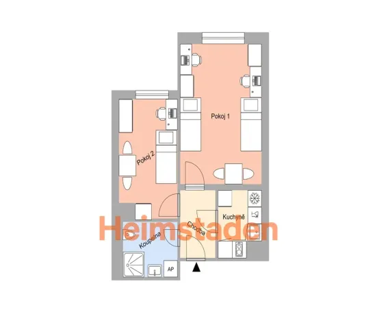 Pronájem bytu 2+1, Plzeň - Jižní Předměstí, Magisterská, 44 m2