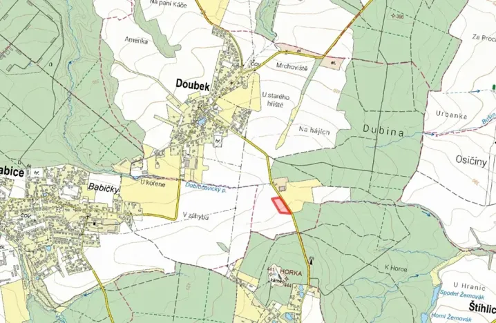 Prodej pole, Doubek, 9779 m2