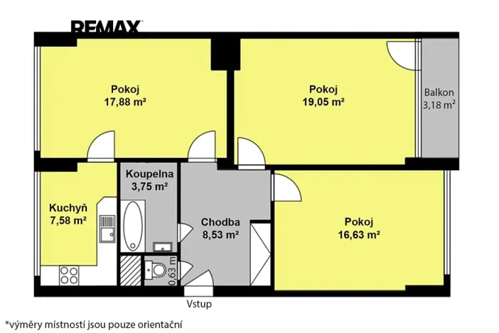 Prodej bytu 3+1, Kolín, Dělnická, 72 m2