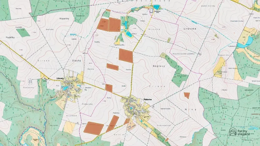 Prodej pole, Přešovice, 167268 m2