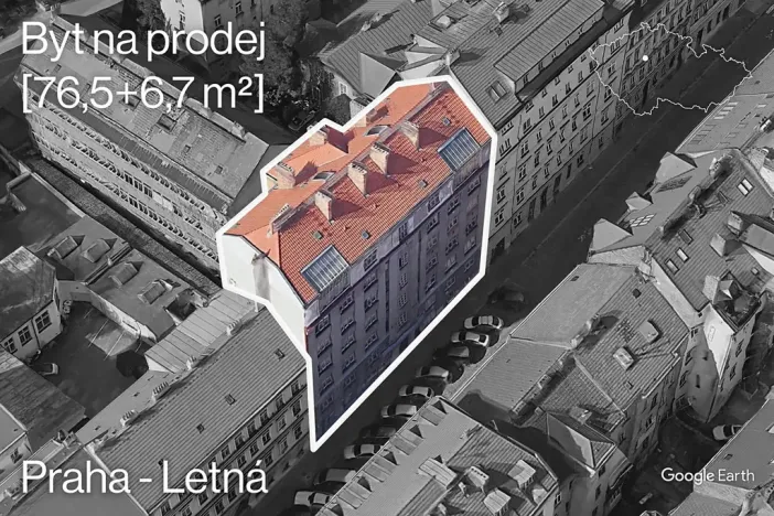 Prodej bytu 3+1, Praha - Holešovice, Letohradská, 77 m2