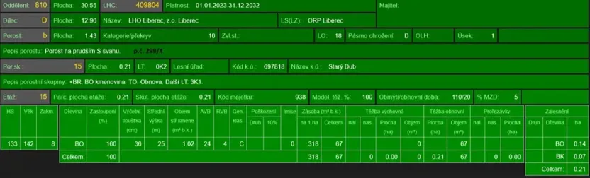 Prodej lesa, Český Dub, 17551 m2