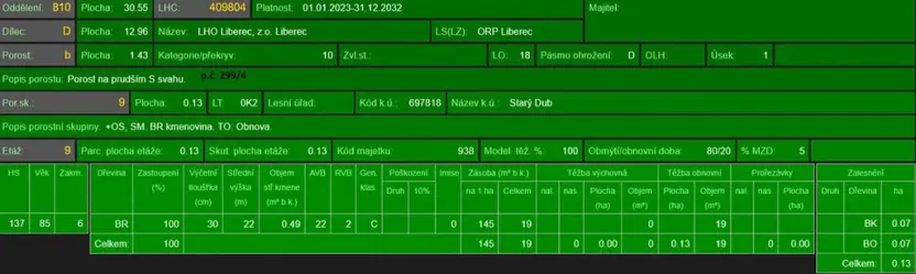 Prodej lesa, Český Dub, 17551 m2