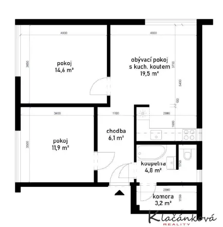 Prodej bytu 3+kk, Zlín, Ševcovská, 65 m2