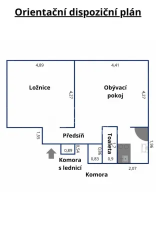 Pronájem bytu 2+kk, Praha - Smíchov, Stroupežnického, 52 m2