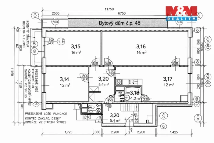 Prodej bytu 3+1, Práče, 75 m2