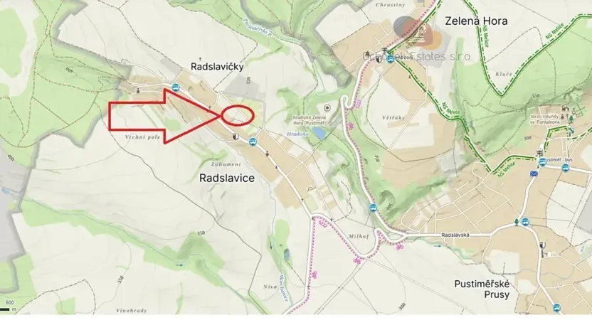 Prodej pozemku pro bydlení, Radslavice, 4528 m2
