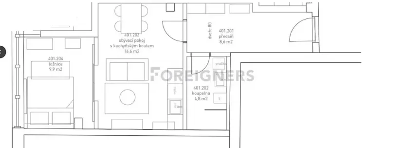Pronájem bytu 2+kk, Brno, Kobližná, 40 m2