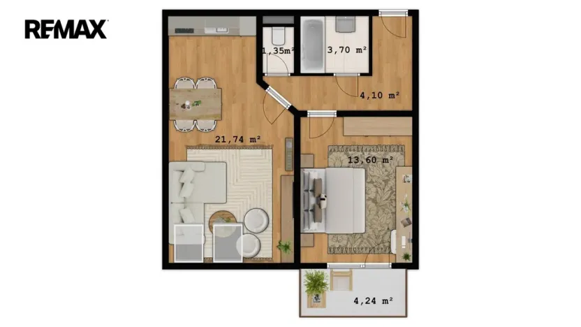 Prodej bytu 2+kk, Hradec Králové - Kukleny, Pardubická, 51 m2