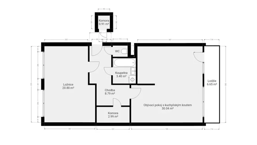 Prodej bytu 3+kk, Neratovice, 17. listopadu, 72 m2