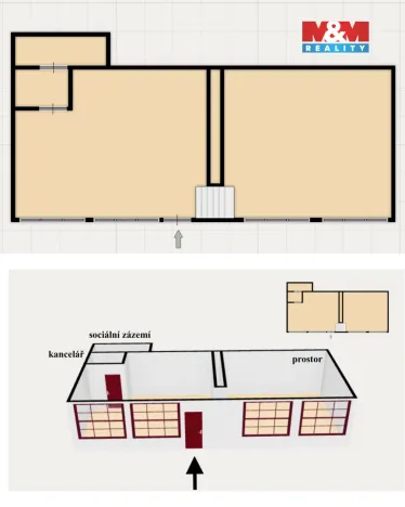 Prodej kanceláře, Častolovice, Komenského, 154 m2