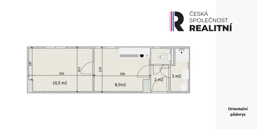 Prodej bytu 1+1, Podbořany, Švermova, 26 m2