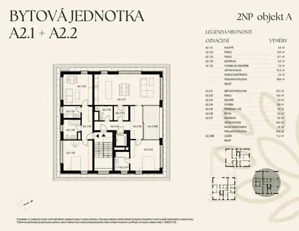Prodej bytu 4+kk, Praha, U starého židovského hřbitova, 157 m2