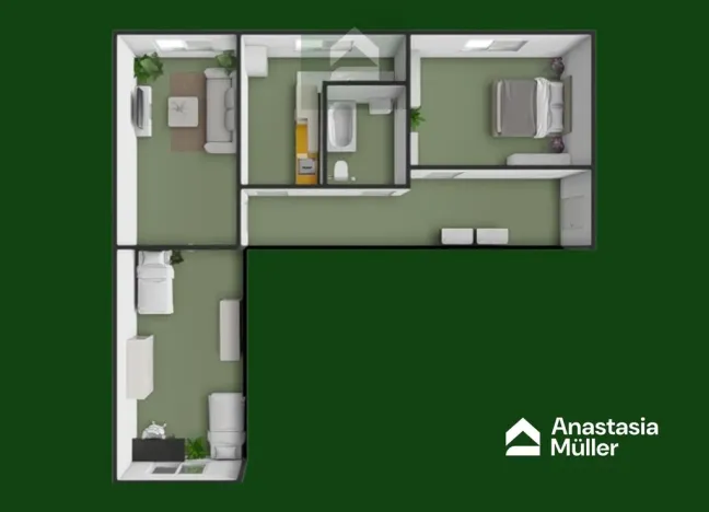 Prodej bytu 3+1, Plzeň - Lobzy, Dlouhá, 77 m2