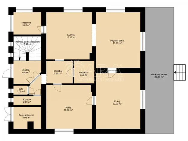 Prodej bytu 3+1, Beroun - Beroun-Hostim, Ke Svatému Jánu, 91 m2