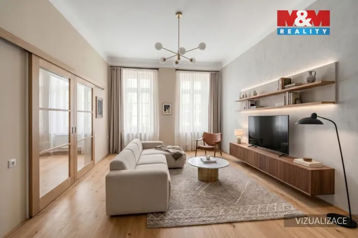 Pronájem bytu 2+1, Praha - Nové Město, Růžová, 60 m2