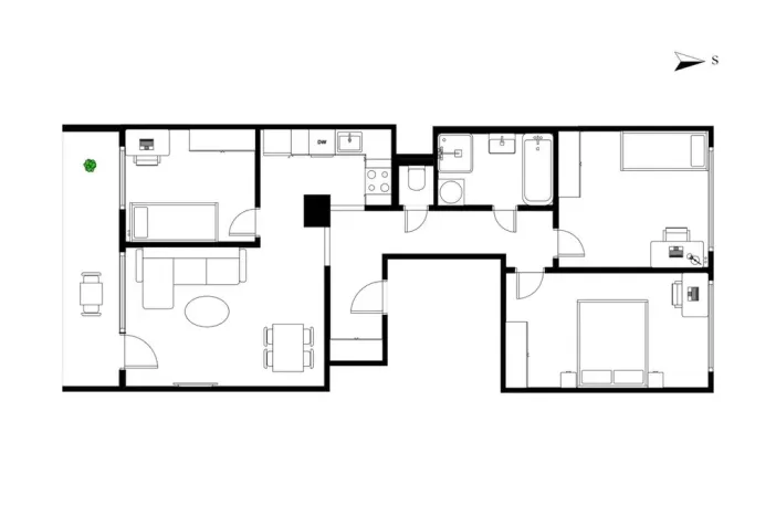 Prodej bytu 4+kk, Praha - Bohnice, Poznaňská, 76 m2