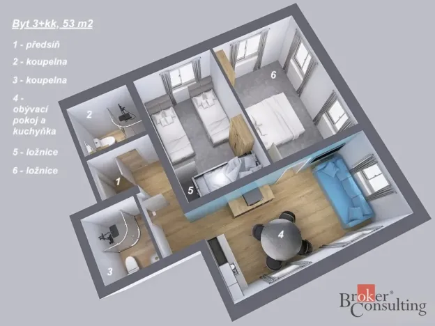 Prodej bytu 3+kk, Rokytnice nad Jizerou - Dolní Rokytnice, 53 m2