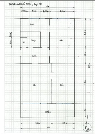Prodej bytu 3+1, Pardubice, Bělehradská, 55 m2