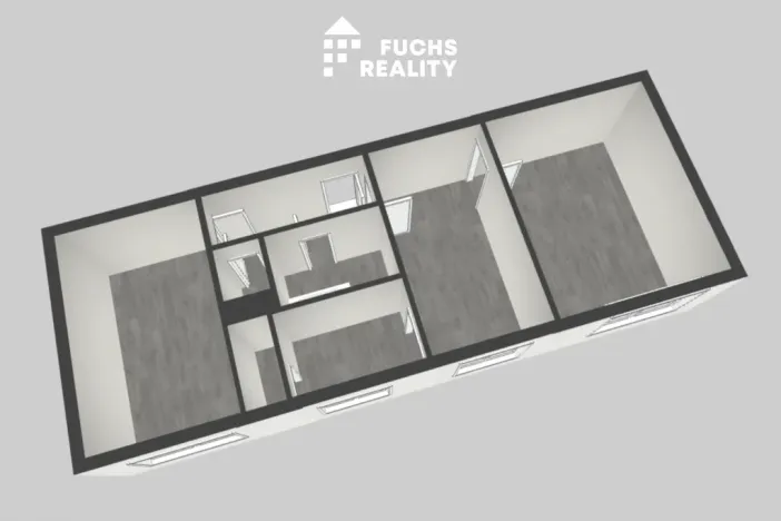 Prodej bytu 2+1, Městečko Trnávka - Pacov, 60 m2