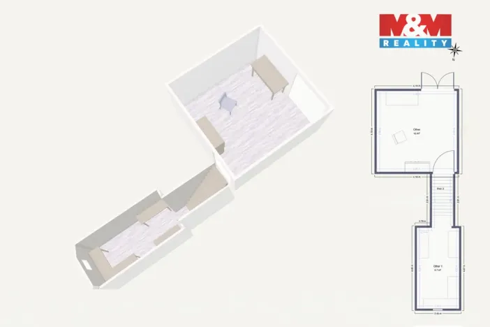 Prodej zahrady, Kadaň, 478 m2