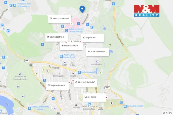 Prodej zahrady, Kadaň, 478 m2